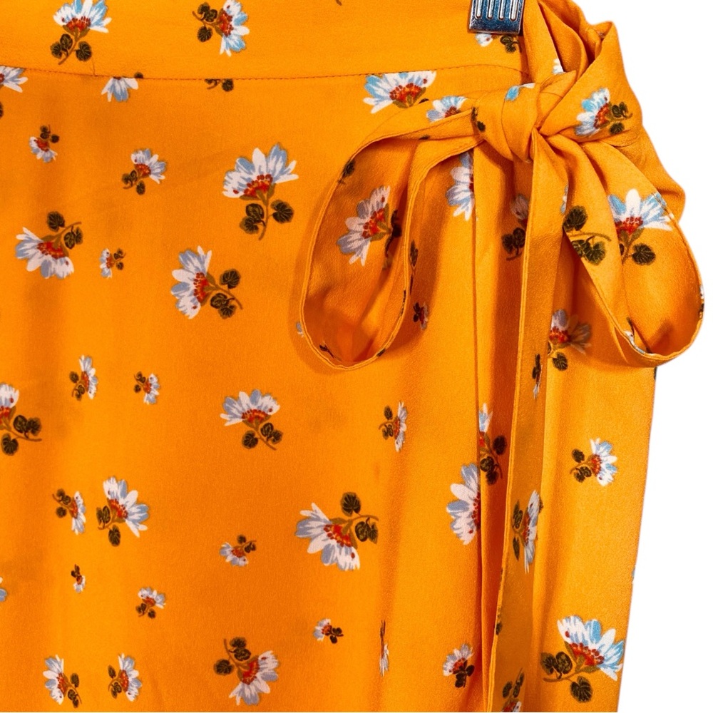 LOFT Floral Wrap Skirt - Picture 3 of 7